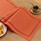 Fall Table Runner Decorations, Burlap Style Farmhouse 13 x 108 Inch Orange Table Runner, Rustic Geometric Hollow Table Runners 108 Inches Long for Autumn Thanksgiving Decorations, 13x108 Inches,Orange